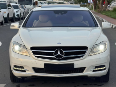 2012 Mercedes-Benz CL 550 4MATIC 4.6-liter bi-turbo V8 Petrol Engine White Beige Coupe