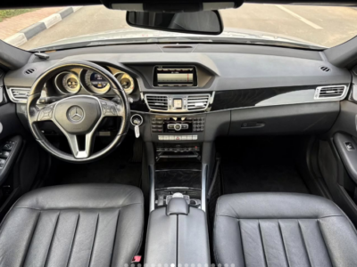 2014 Mercedes-Benz E400 3.5 Liters V6 Hybrid Engine Silver Black Luxury Sedan Automatic RWD