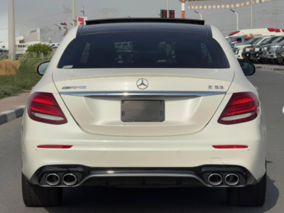 2019 Mercedes-Benz E53 AMG 3.0-liter turbocharged inline-six Petrol Engine White Black Sedan