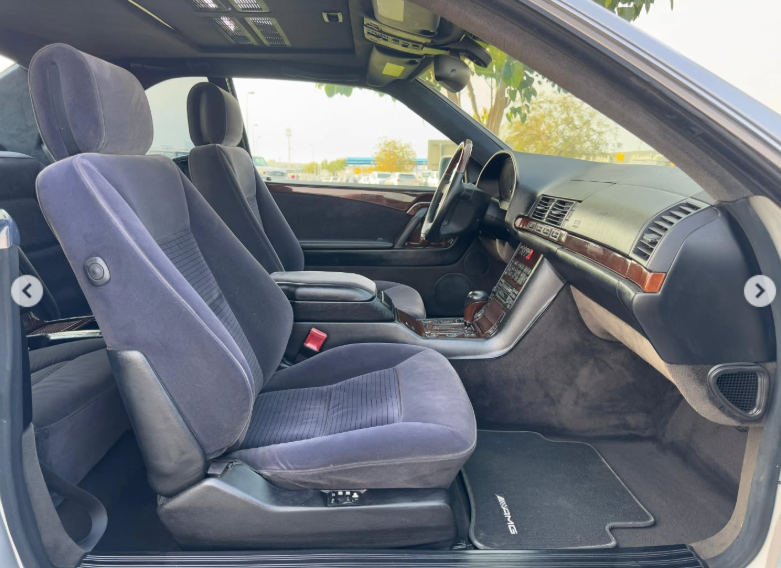 1994 Mercedes-Benz CL 600 6.0-liter 12-cylinder Petrol Engine Silver Black Luxury Coupe RWD