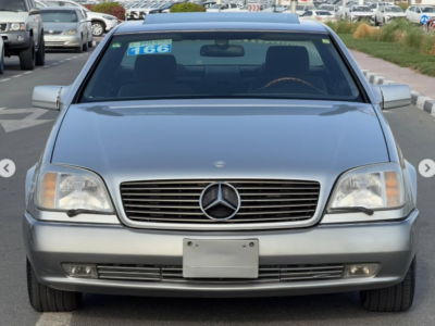 1994 Mercedes-Benz CL 600 6.0-liter 12-cylinder Petrol Engine Silver Black Luxury Coupe RWD
