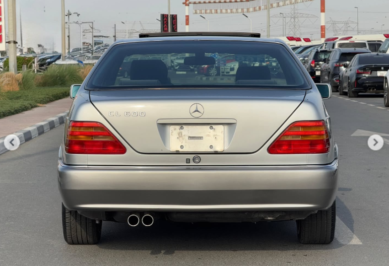 1994 Mercedes-Benz CL 600 6.0-liter 12-cylinder Petrol Engine Silver Black Luxury Coupe RWD