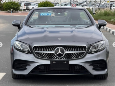 2018 Mercedes-Benz E400 3.0 Litres V6 Biturbo V6 Twin Turbo Petrol Engine Grey Red Convertible