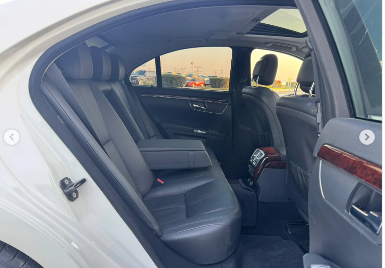 2007 Mercedes-Benz S 550 5.5-liter V8 Petrol Engine Wite Black Luxury Sedan Automatic