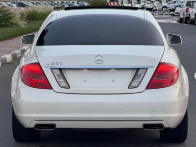 2012 Mercedes-Benz CL 550 4MATIC 4.6-liter bi-turbo V8 Petrol Engine White Beige Coupe