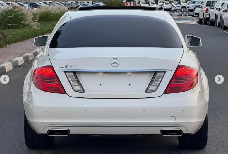 2012 Mercedes-Benz CL 550 4MATIC 4.6-liter bi-turbo V8 Petrol Engine White Beige Coupe