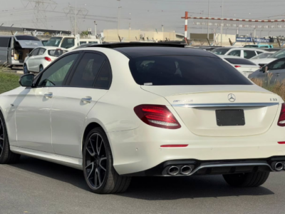 2019 Mercedes-Benz E53 AMG 3.0-liter turbocharged inline-six Petrol Engine White Black Sedan