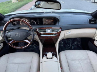 2012 Mercedes-Benz CL 550 4MATIC 4.6-liter bi-turbo V8 Petrol Engine White Beige Coupe