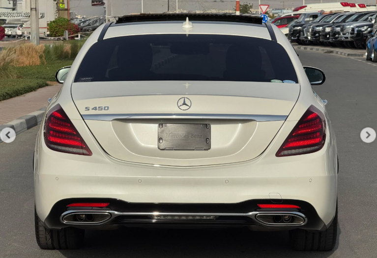 2018 Mercedes-Benz S 450 3.0 Liters V6 Twin Turbo Petrol Engine White Black Sedan RWD Automatic