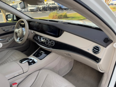 2020 Mercedes-Benz S 450 3.0 Litres Inline-6 with EQ Boost Engine White Beige Sedan Automatic