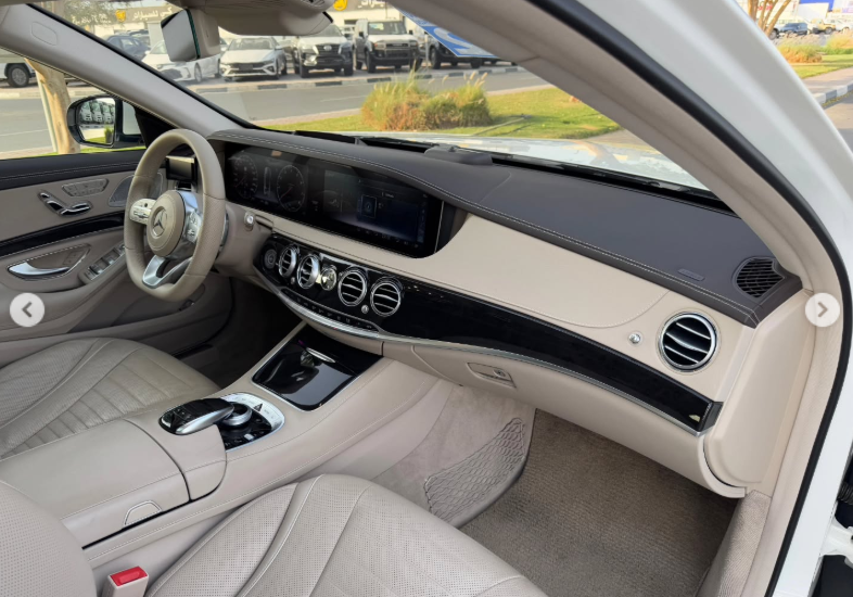 2020 Mercedes-Benz S 450 3.0 Litres Inline-6 with EQ Boost Engine White Beige Sedan Automatic