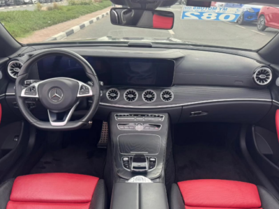 2018 Mercedes-Benz E400 3.0 Litres V6 Biturbo V6 Twin Turbo Petrol Engine Grey Red Convertible