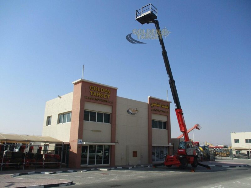 2008 Manitou MRT2150 Telehandler 4-Cylinder Daimler Chrysler OM-904-LA Diesel Engine Red