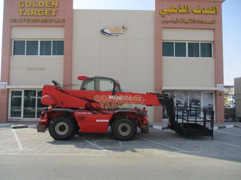 2008 Manitou MRT2150 Telehandler 4-Cylinder Daimler Chrysler OM-904-LA Diesel Engine Red