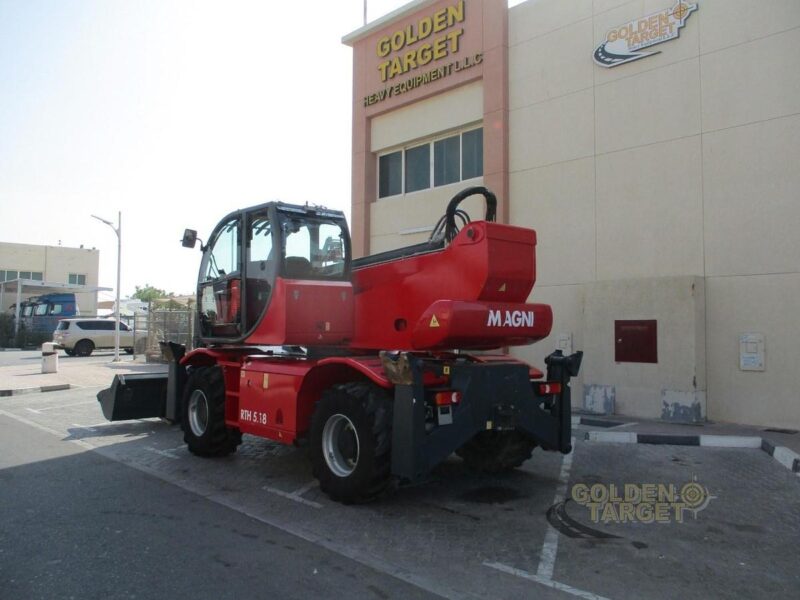 2021 MAGNI RTH5.18 -D/C Rotating Telescopic Handler 4 Cylinder Deutz Diesel Engine Red