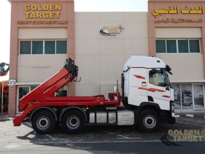 2016 RENAULT 480 6x2 Skip Loader 6 Cylinder Diesel Engine Automatic White Red