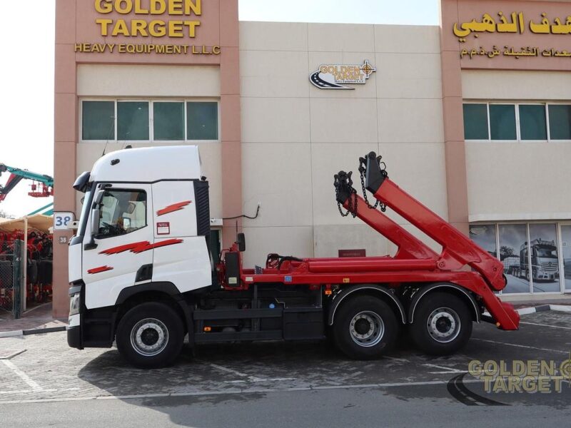 2016 RENAULT 480 6x2 Skip Loader 6 Cylinder Diesel Engine Automatic White Red