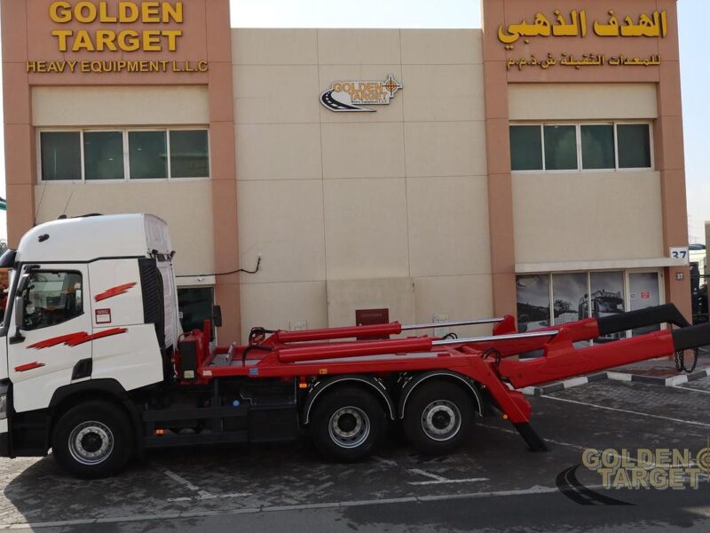2016 RENAULT 480 6x2 Skip Loader 6 Cylinder Diesel Engine Automatic White Red