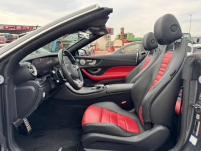 2018 Mercedes-Benz E400 3.0 Litres V6 Biturbo V6 Twin Turbo Petrol Engine Grey Red Convertible
