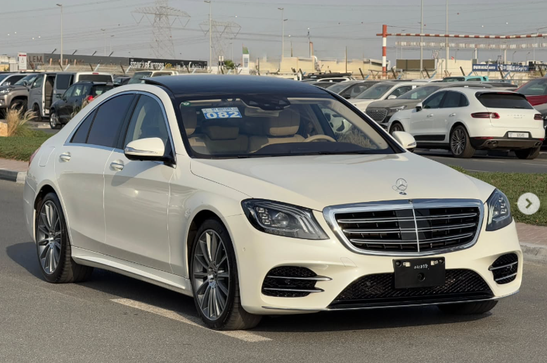 2020 Mercedes-Benz S 450 3.0 Litres Inline-6 with EQ Boost Engine White Beige Sedan Automatic