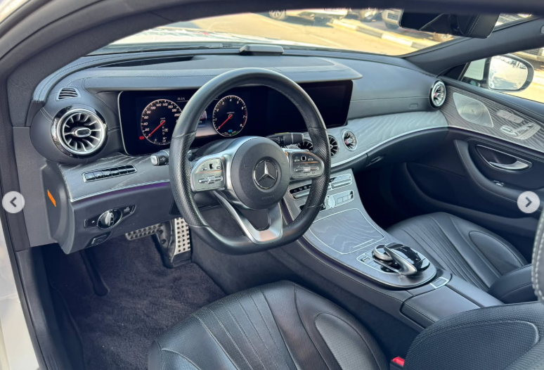 2018 Mercedes-Benz CLS 450 4MATIC 3.0 Liter 6 Cylinders Turbocharged Engine White Black Sedan