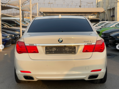 2012 BMW 750Li 4.4 Litres Twin-Turbo V8 Petrol Engine White Brown Luxury Sedan RWD GCC
