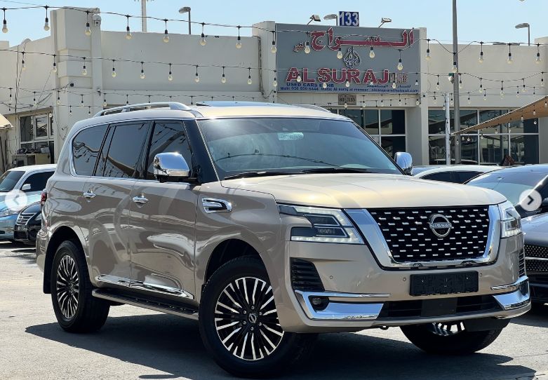 2022 Nissan Patrol Platinum 5.6 Litres V8 Petrol Engine Gold Red Automatic SUV GCC Specs 4WD