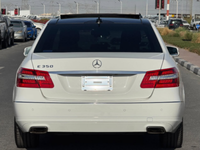 2013 Mercedes-Benz E350 3.5 Litres V6 Naturally Aspirated Petrol Engine White Grey Sedan RWD