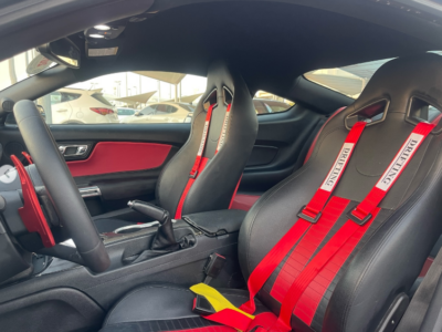 2016 Ford Mustang GT 5.0 Litres V8 Petrol Engine White Red Coupe RWD Automatic