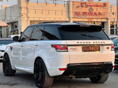 2014 Land Rover Range Rover Sport 5.0 Litres Supercharged V8 petrol Engine White Orange SUV GCC