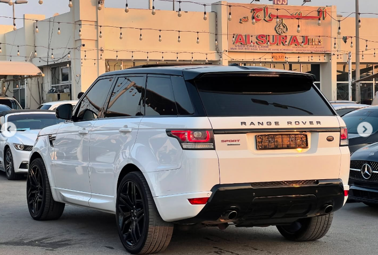 2014 Land Rover Range Rover Sport 5.0 Litres Supercharged V8 petrol Engine White Orange SUV GCC