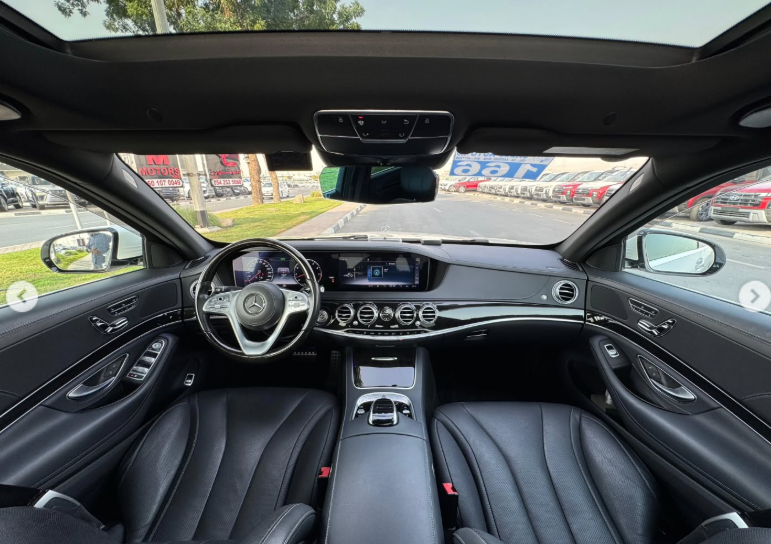 2018 Mercedes-Benz S 450 3.0 Liters V6 Twin Turbo Petrol Engine White Black Sedan RWD Automatic