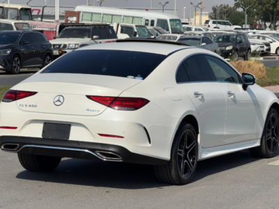2018 Mercedes-Benz CLS 450 4MATIC 3.0 Liter 6 Cylinders Turbocharged Engine White Black Sedan