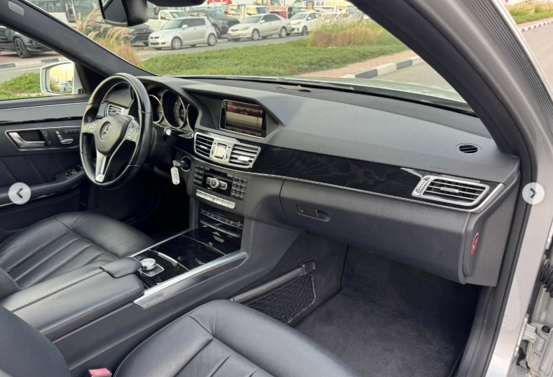 2014 Mercedes-Benz E400 3.5 Liters V6 Hybrid Engine Silver Black Luxury Sedan Automatic RWD