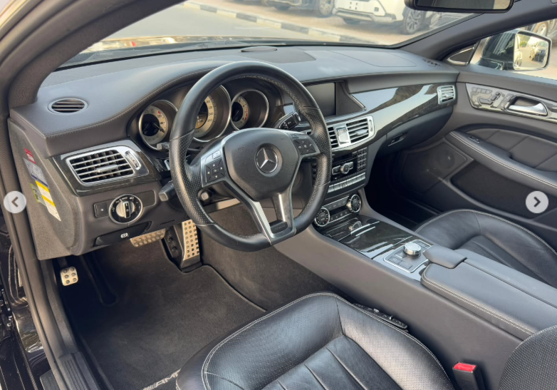 2012 Mercedes-Benz CLS 550 AMG Package 4.6 Litres V8 Twin-turbocharged Engine Black Coupe