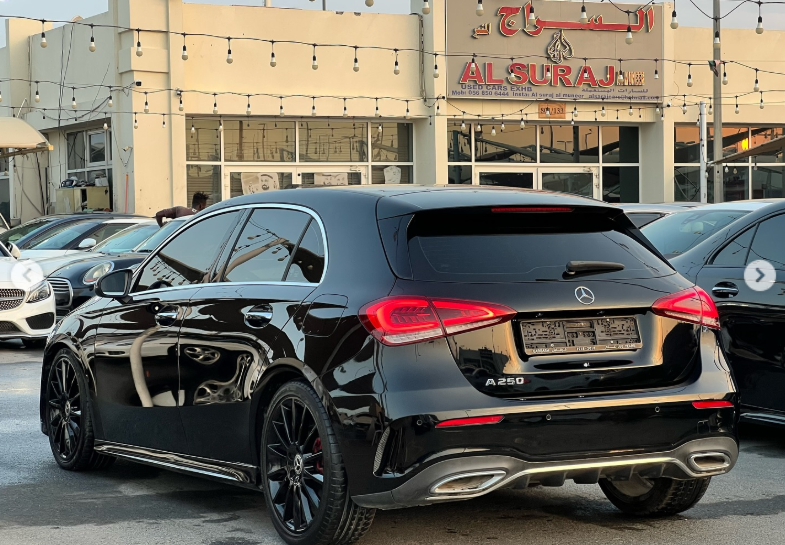2018 Mercedes-Benz A250 2.0 Litres Turbocharged I4 Petrol Engine Black Hatchback FWD GCC