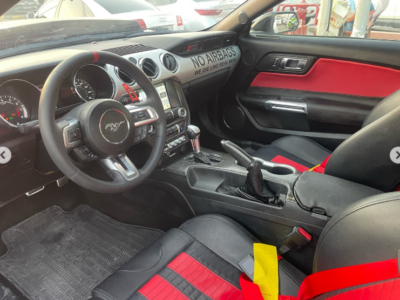 2016 Ford Mustang GT 5.0 Litres V8 Petrol Engine White Red Coupe RWD Automatic