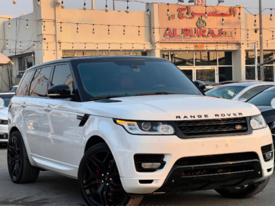 2014 Land Rover Range Rover Sport 5.0 Litres Supercharged V8 petrol Engine White Orange SUV GCC