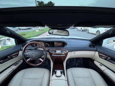 2012 Mercedes-Benz CL 550 4MATIC 4.6-liter bi-turbo V8 Petrol Engine White Beige Coupe