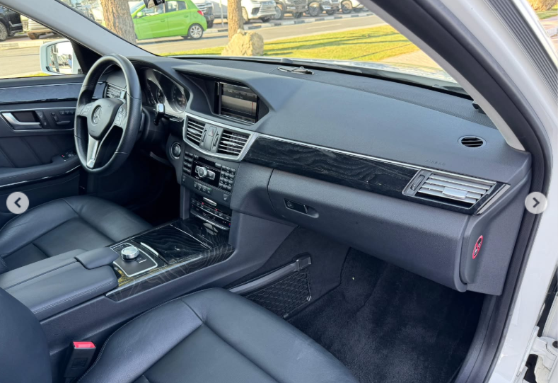 2013 Mercedes-Benz E350 3.5 Litres V6 Naturally Aspirated Petrol Engine White Grey Sedan RWD