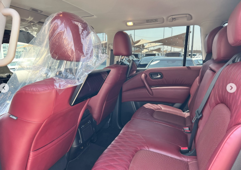 2022 Nissan Patrol Platinum 5.6 Litres V8 Petrol Engine Gold Red Automatic SUV GCC Specs 4WD