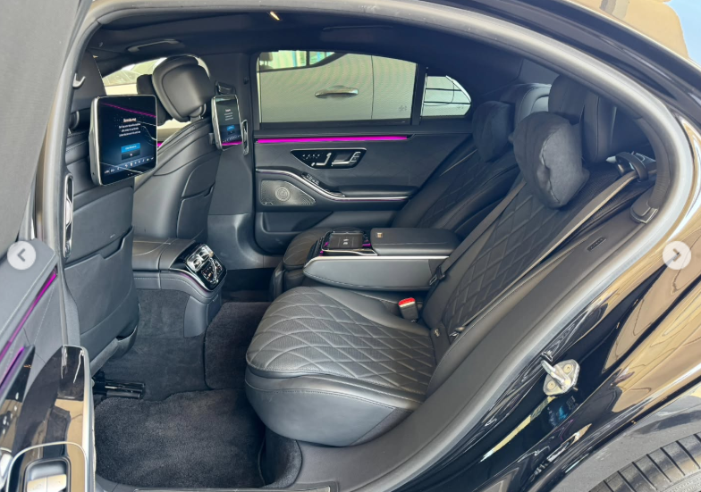 2021 Mercedes-Benz S 500 LWB 3.0L Inline-6 Turbocharged with EQ Boost Black Luxury Sedan