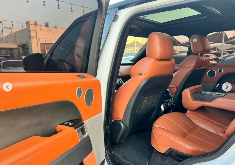 2014 Land Rover Range Rover Sport 5.0 Litres Supercharged V8 petrol Engine White Orange SUV GCC