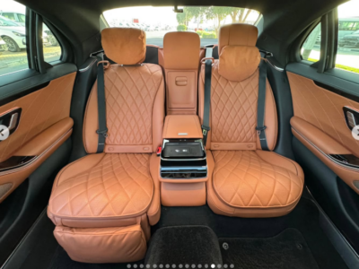 2022 Mercedes-Benz S500 LWB AMG 3.0L inline-6 turbocharged Engine White Orange Sedan AWD