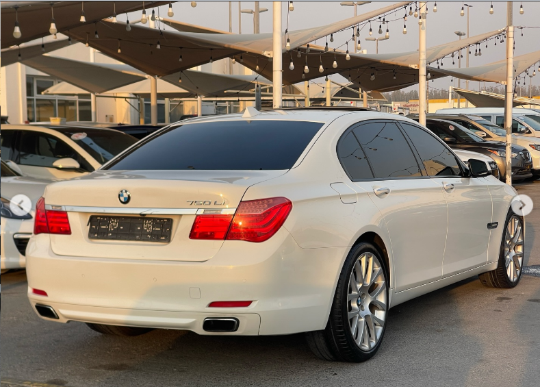 2012 BMW 750Li 4.4 Litres Twin-Turbo V8 Petrol Engine White Brown Luxury Sedan RWD GCC