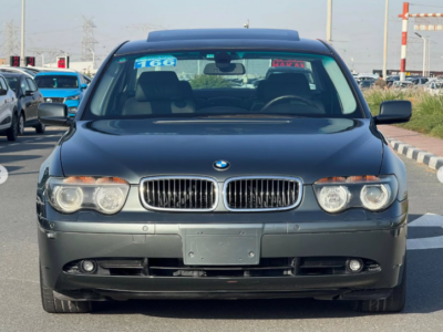 2003 BMW 745i 4.4 Litres Naturally Aspirated 8-cylinder Petrol Engine Grey Black Sedan RWD