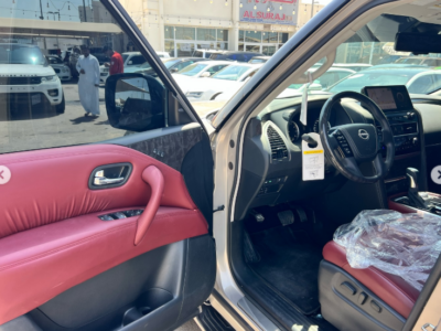 2022 Nissan Patrol Platinum 5.6 Litres V8 Petrol Engine Gold Red Automatic SUV GCC Specs 4WD