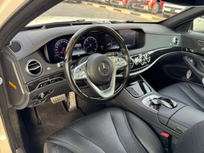 2018 Mercedes-Benz S 450 3.0 Liters V6 Twin Turbo Petrol Engine White Black Sedan RWD Automatic