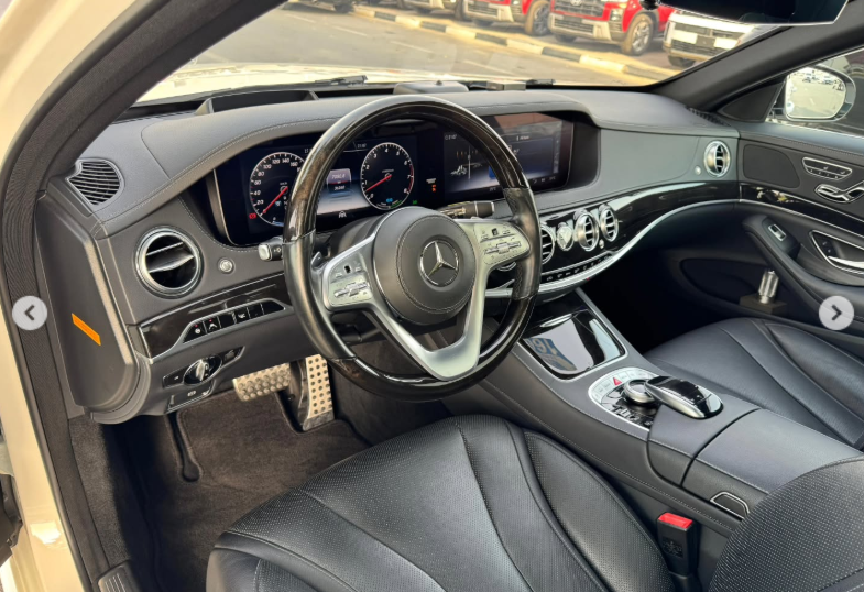 2018 Mercedes-Benz S 450 3.0 Liters V6 Twin Turbo Petrol Engine White Black Sedan RWD Automatic