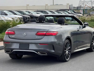 2018 Mercedes-Benz E400 3.0 Litres V6 Biturbo V6 Twin Turbo Petrol Engine Grey Red Convertible